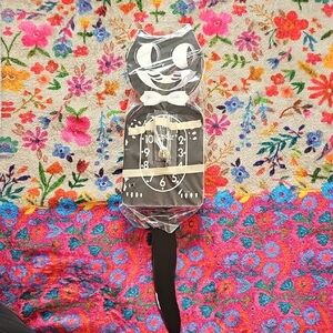 Black and White Cat Wall Clock